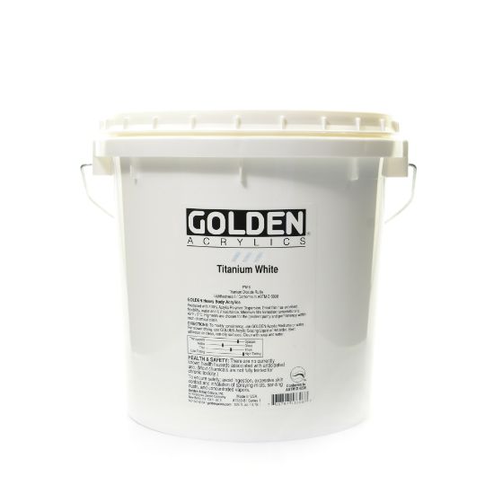 Picture of Golden Heavy Body Acrylic Paint, 128 Oz, Titanium White