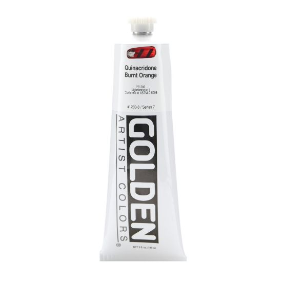 Picture of Golden Heavy Body Acrylic Paint, 5 Oz, Quinacridone Burnt Orange