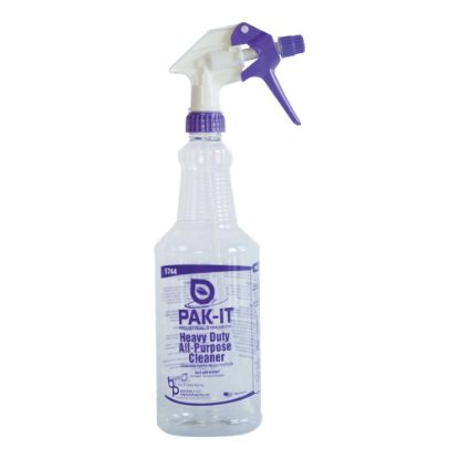 Picture of PAK-IT Commercial Trigger Spray Bottle, HDPE, Heavy Duty All-Purpose Cleaner, 32oz, Purple & White