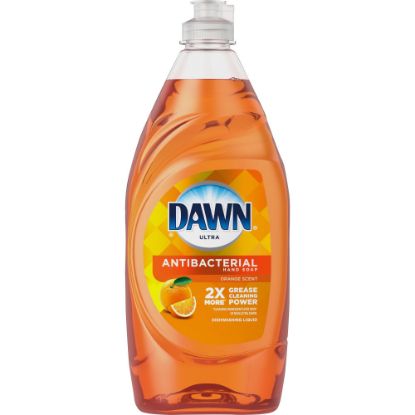 Picture of Dawn Ultra Antibacterial Dish Soap - 28 fl oz (0.9 quart) - Citrus Scent - 1 Each - Orange