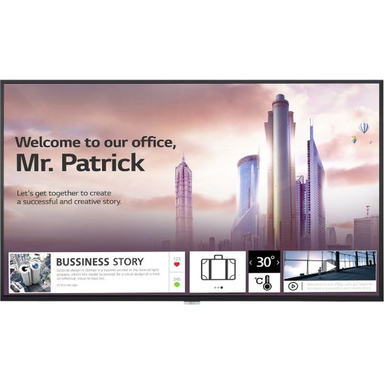 Picture of LG 55UH5F-H Digital Signage Display - 55in LCD - 8 GB - 3840 x 2160 - LED - 500 Nit - 2160p - HDMI - USB - DVI - Serial - Wireless LAN - Ethernet - Black - Energy Star