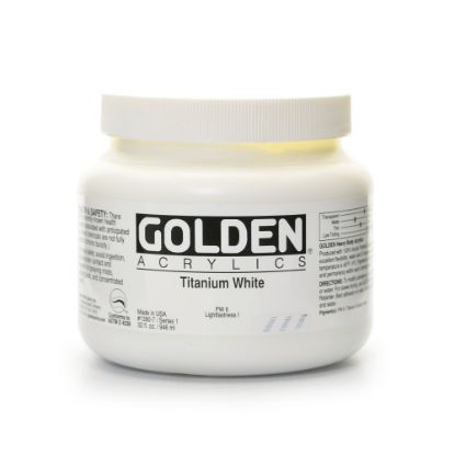 Picture of Golden Heavy Body Acrylic Paint, 32 Oz, Titanium White