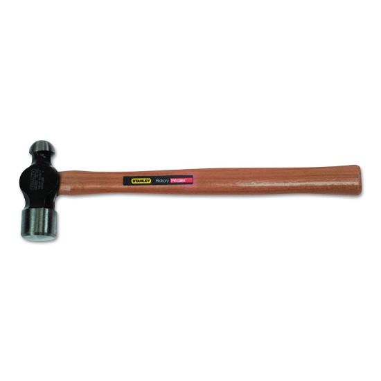 Picture of Ball Pein Hammer, Straight Hickory Handle, 16 in, High Carbon Steel 32 oz Head