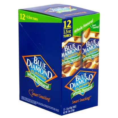 Picture of BLUE DIAMOND Almonds Whole Natural, 1.5 oz, 12 Count