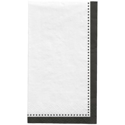 Picture of Amscan Premium Buffet Napkins, 7-3/4in x 4-1/2in, Jet Black