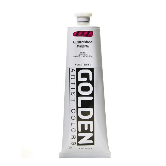 Picture of Golden Heavy Body Acrylic Paint, 5 Oz, Quinacridone Magenta