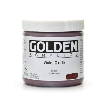 Picture of Golden Heavy Body Acrylic Paint, 16 Oz, Violet Oxide