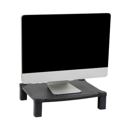 Picture of Mind Reader Adjustable Monitor Stand, 4inH x 13-1/4inW x 17-1/4inL , Black