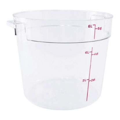 Picture of Cambro Food Storage Container, 6 Qt, 7 3/4inH x 9inW x 10inD, Clear