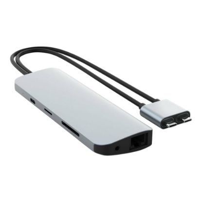 Picture of HyperDrive VIPER 10-in-2 USB-C Hub, 5/8inH x 1-15/16inW x 5-11/16inD, Silver, HD392-SILVER