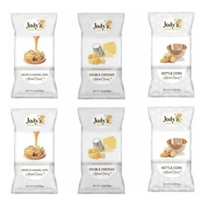 Picture of Jodys Popcorn Best Sellers Variety Popcorn, 2.2 Oz, Pack Of 6 Bags