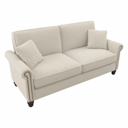 Picture of Bush Furniture Coventry 73inW Sofa, Cream Herringbone, Standard Delivery