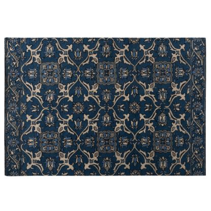 Picture of Baxton Studio Panacea Hand-Tufted Wool Area Rug, 5-1/4ft x 7-1/2ft, Blue