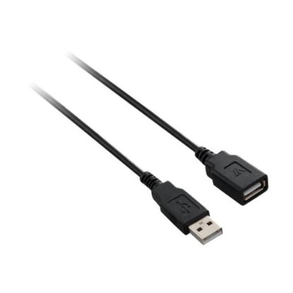 Picture of V7 - USB extension cable - USB (M) to USB (F) - USB 2.0 - 10 ft - black