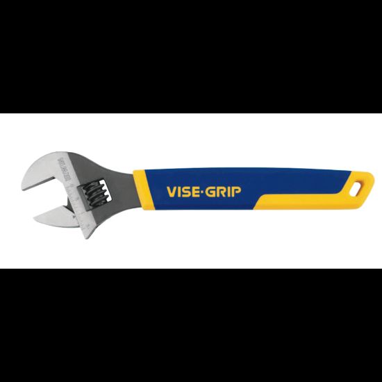 Picture of Vise-Grip Adjustable Wrenches, 12 in Long, 1-1/2 in Opening, Chrome