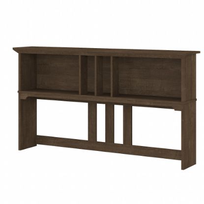 Picture of Bush Furniture Salinas 60inW Hutch For L-Shaped Desk, Ash Brown, Standard Delivery