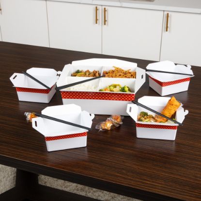 Picture of Mind Reader Bon Appetit Collection 5-Piece Chinese Take Out Serving Set, White