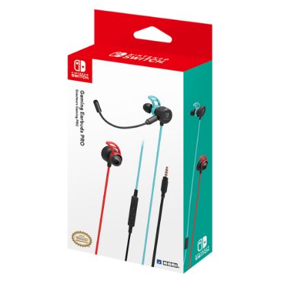 Picture of Nintendo Switch HORI Gaming Earbuds Pro, Red/Blue, 873124007534