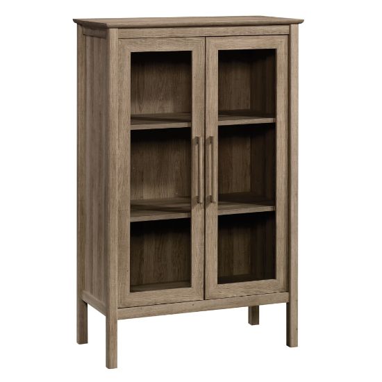 Picture of Sauder Anda Norr 51inH Bookcase Display Cabinet, Sky Oak