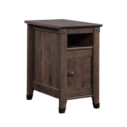 Picture of Sauder Carson Forge Side Table, 24-5/8inH x 14-1/8inW x 22-1/2inD, Coffee Oak