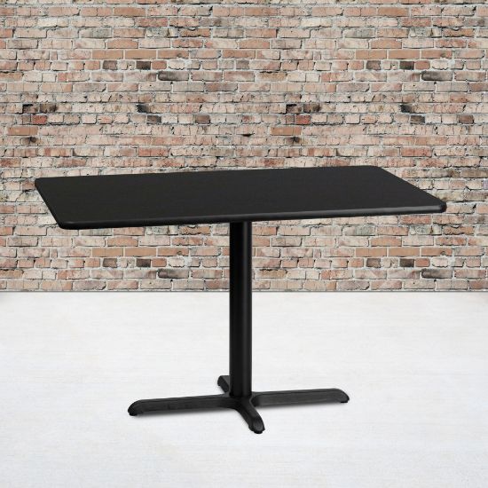 Picture of Flash Furniture Rectangular Laminate Table, 31-3/16inH x 30inW x 48inD, Black