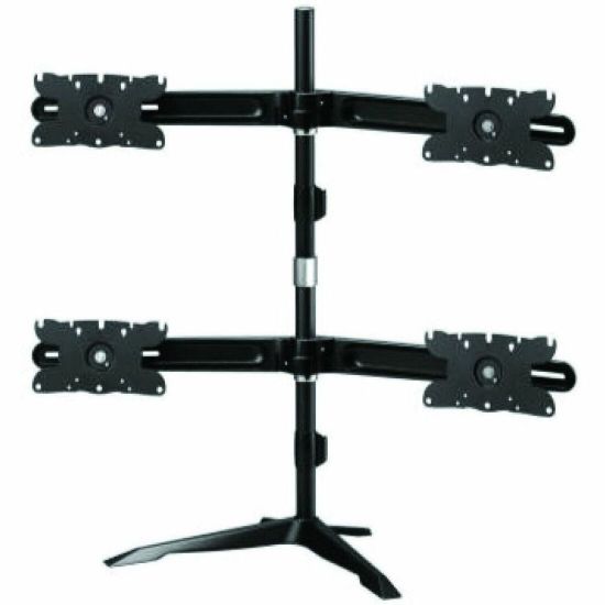 Picture of Amer Mounts Quad Monitor Stand Mount Supports Flat Panel Size up to 32in AMR4S32