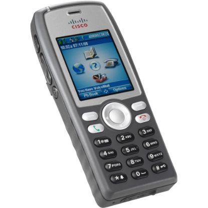 Picture of Cisco Unified 7925G IP Phone - Refurbished - Wi-Fi - Handheld - 6 x Total Line - VoIP - IEEE 802.11a/b/g - Unified Communications Manager