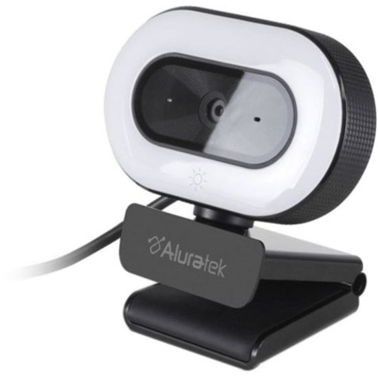 Picture of Aluratek AWCL05F Video Conferencing Camera - 2 Megapixel - 30 fps - Black - USB 2.0 - 1920 x 1080 Video - CMOS Sensor - Auto-focus - Microphone - Computer, Notebook