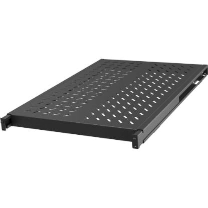 Picture of Vertiv 1U Depth Adjustable Fixed shelf 250Lbs Black - 1U Rack Height x 19in Rack Width x 33.60in Rack Depth - Rack-mountable - Black - Metal - 248.02 lb Maximum Weight Capacity