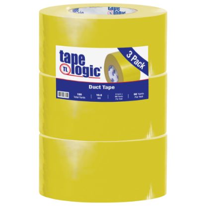 Picture of Tape Logic Color Duct Tape, 3in Core, 3in x 180ft, Yellow, Case Of 3