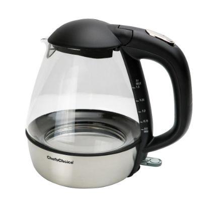 Picture of Edgecraft Chefs Choice 1.5L Electric Glass Kettle, Silver