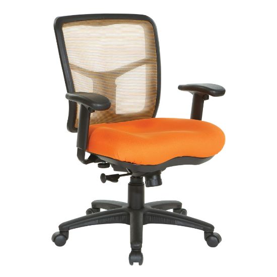 Picture of Office Star Pro-Line II Air Mist Ergonomic Mesh Mid-Back Manager Chair, Orange