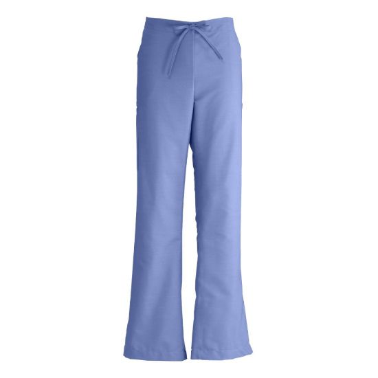 Picture of Medline ComfortEase Polyester/Cotton Modern Fit Ladies Tall Cargo Scrub Pants, 3X, Ceil Blue