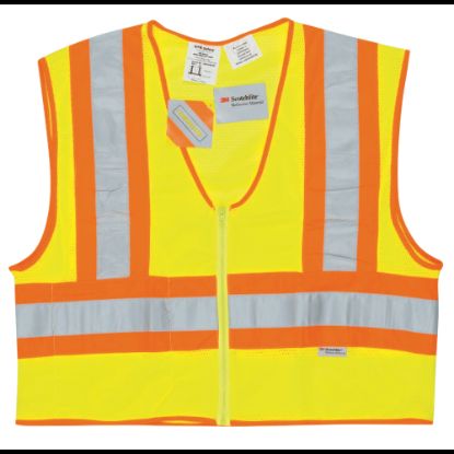 Picture of Luminator Class II Flame Resistant Vests, 3X-Large, Fluorescent Lime