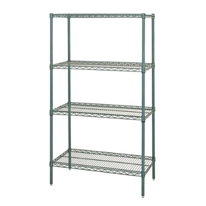 Picture of Quantum Proform Wire Shelving, 18in x 48in x 74in, Green, Set Of 4 Shelves