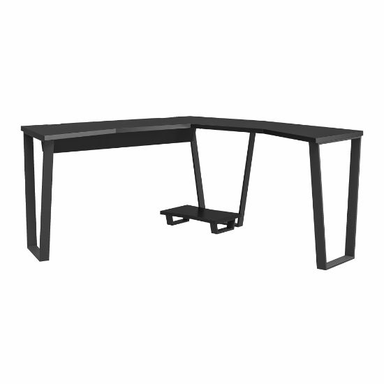 Picture of Ameriwood Home NTense Genesis 72inW L-Shaped Gaming Computer Desk, Black