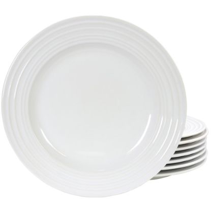 Picture of Gibson Home Plaza Cafe 8-Piece Dinnerware Set, 10-1/2in, White