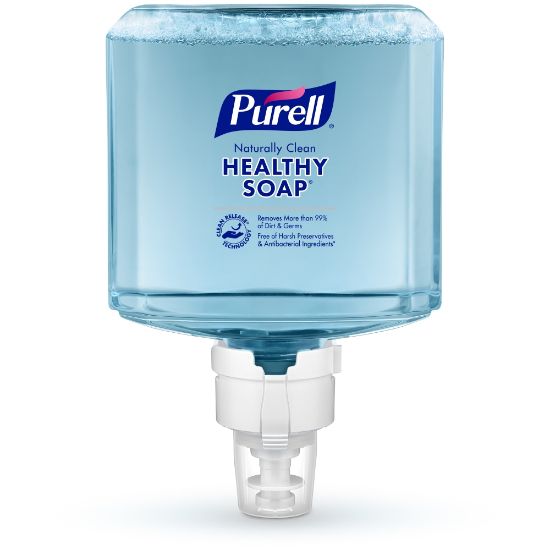 Picture of PURELL Brand Naturally Clean HEALTHY SOAP Foam ES8 Refill, Fragrance Free, 40.6 Oz Bottle