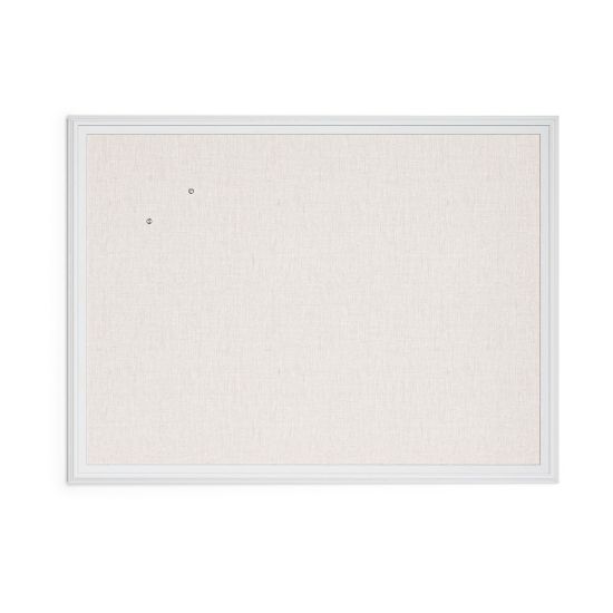 Picture of U Brands Linen Bulletin Board, 40in X 30in, White Decor Frame (2917U00-01)