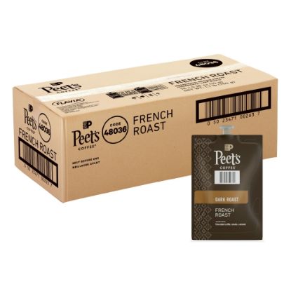 Picture of Peet's Coffee & Tea Single-Serve Coffee Freshpacks, French Roast, Carton Of 76