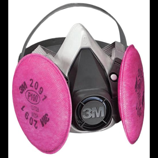 Picture of 3M 6000 Series Half-Facepiece Respirator Assembly, Large