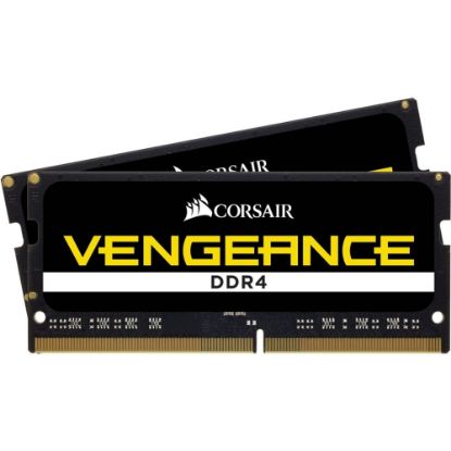 Picture of Corsair 16GB Vengeance DDR4 SDRAM Memory Kit - 16 GB (2 x 8GB) DDR4 SDRAM - 2400 MHz - CL16 - Unbuffered - 260-pin - SoDIMM