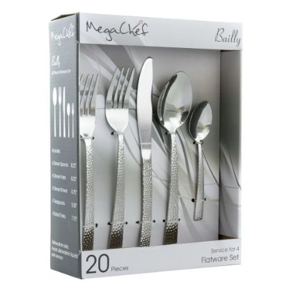 Picture of MegaChef Baily 20-Piece Flatware Set, Rose Gold