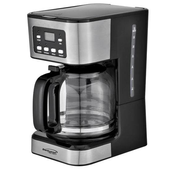 Picture of Brentwood 12-Cup Programmable Digital Coffee Maker, Black