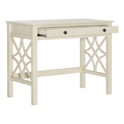 Picture of Linon Camille 38inW Home Office Writing Desk, Antique White