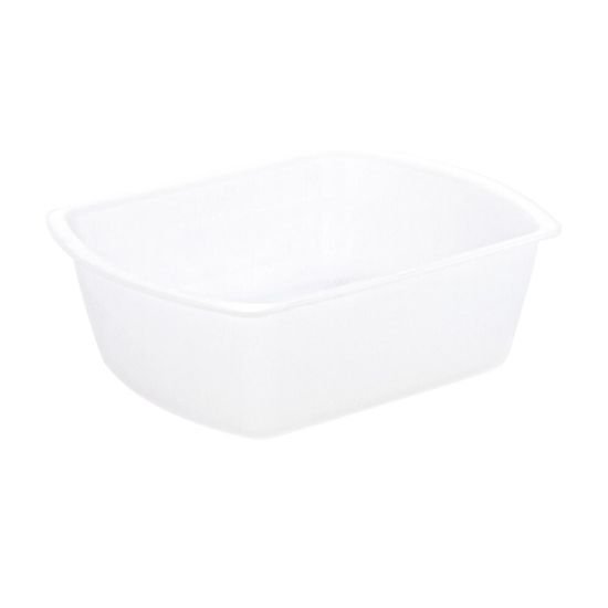 Picture of Medline Rectangular Plastic Washbasins, 8 Qt, Clear, Pack Of 50