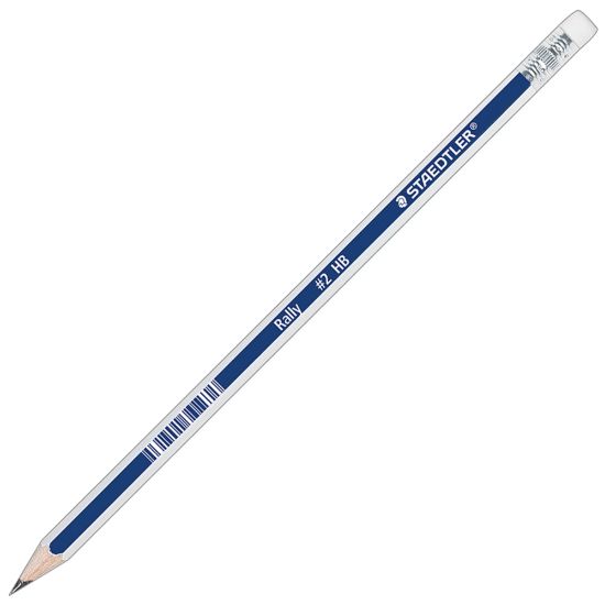 Picture of Staedtler Rally Pencils, Blue/White, Pack Of 12