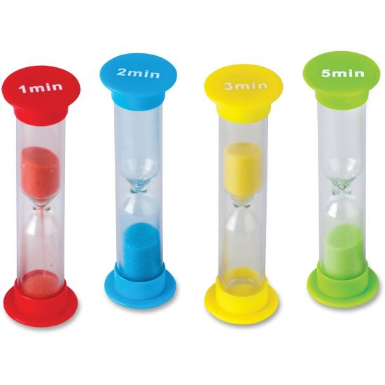 Picture of Teacher Created Resources Small Sand Timers Set - Skill Learning: Timing - 4 Pieces - 4 / Pack