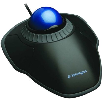 Picture of Kensington Orbit Trackball With Scroll Ring, Black/Blue, 72337