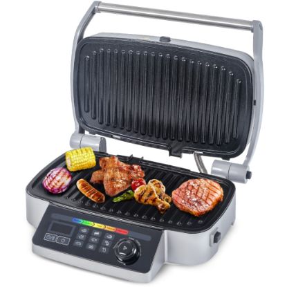 Picture of Commercial Chef 9-in-1 Contact Grill, 12-13/16inH x 15-7/16inW x 6inD, Black